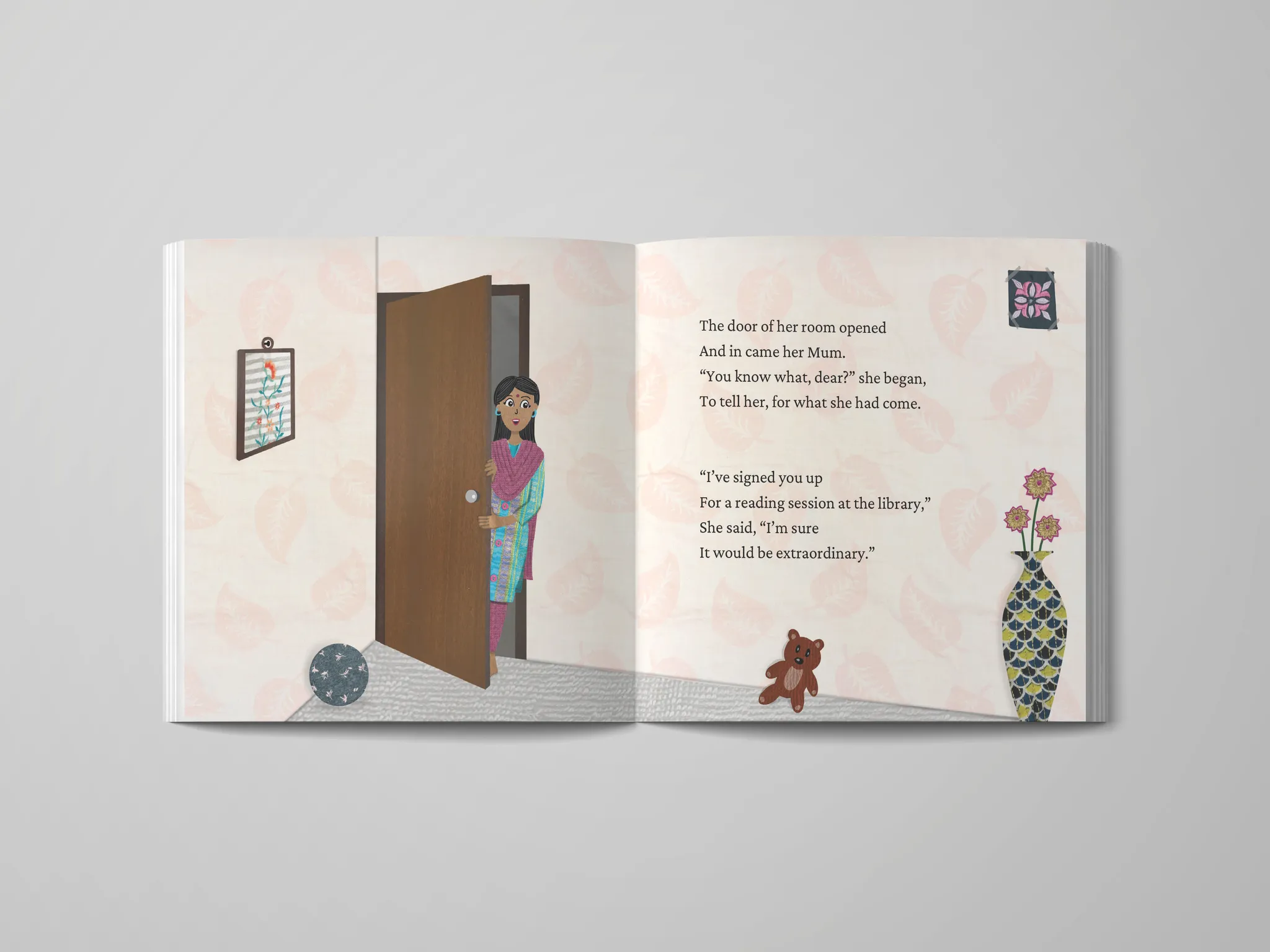 Mythili, the main character from the children's book about mental health