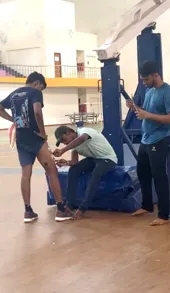 Research team conducting analysis